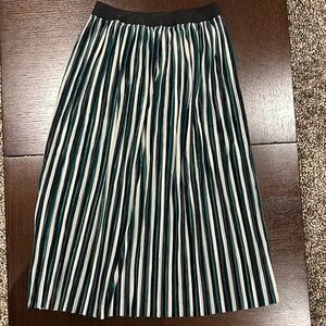 Velvet Pleated Skirt